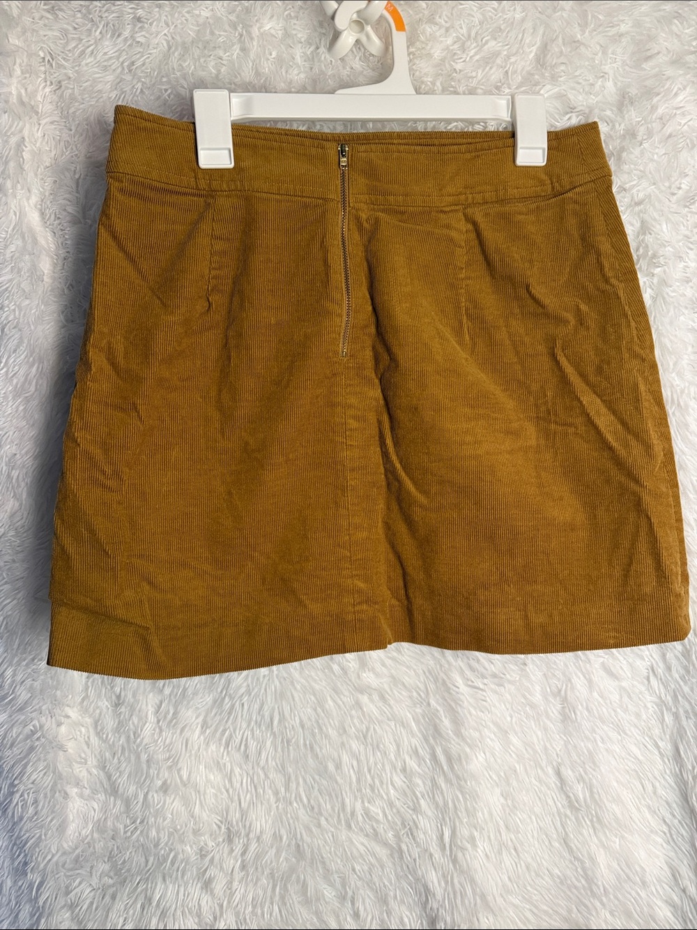 J. Crew Mustard Corduroy Mini Skirt